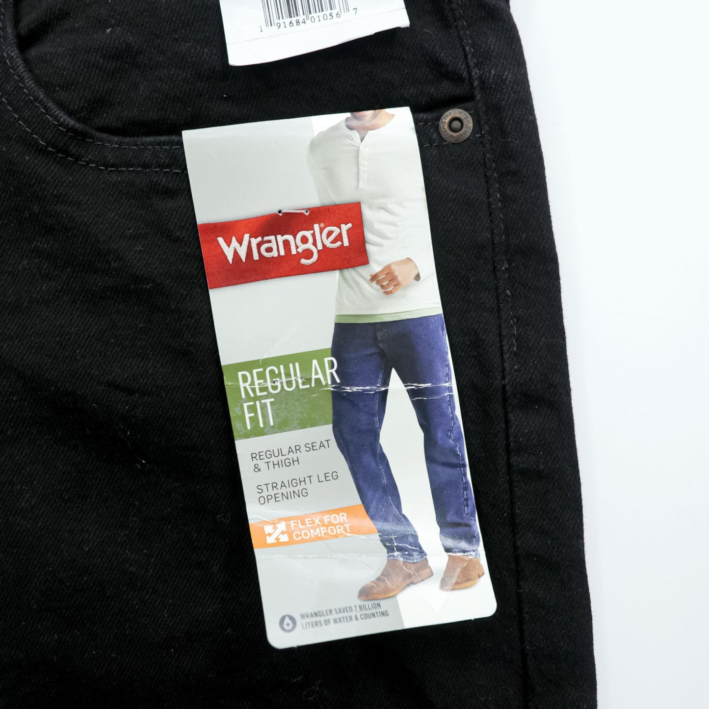 Wrangler ブラックデニムパンツ ジーンズ XL ブラック REGULAR FIT 未使用品