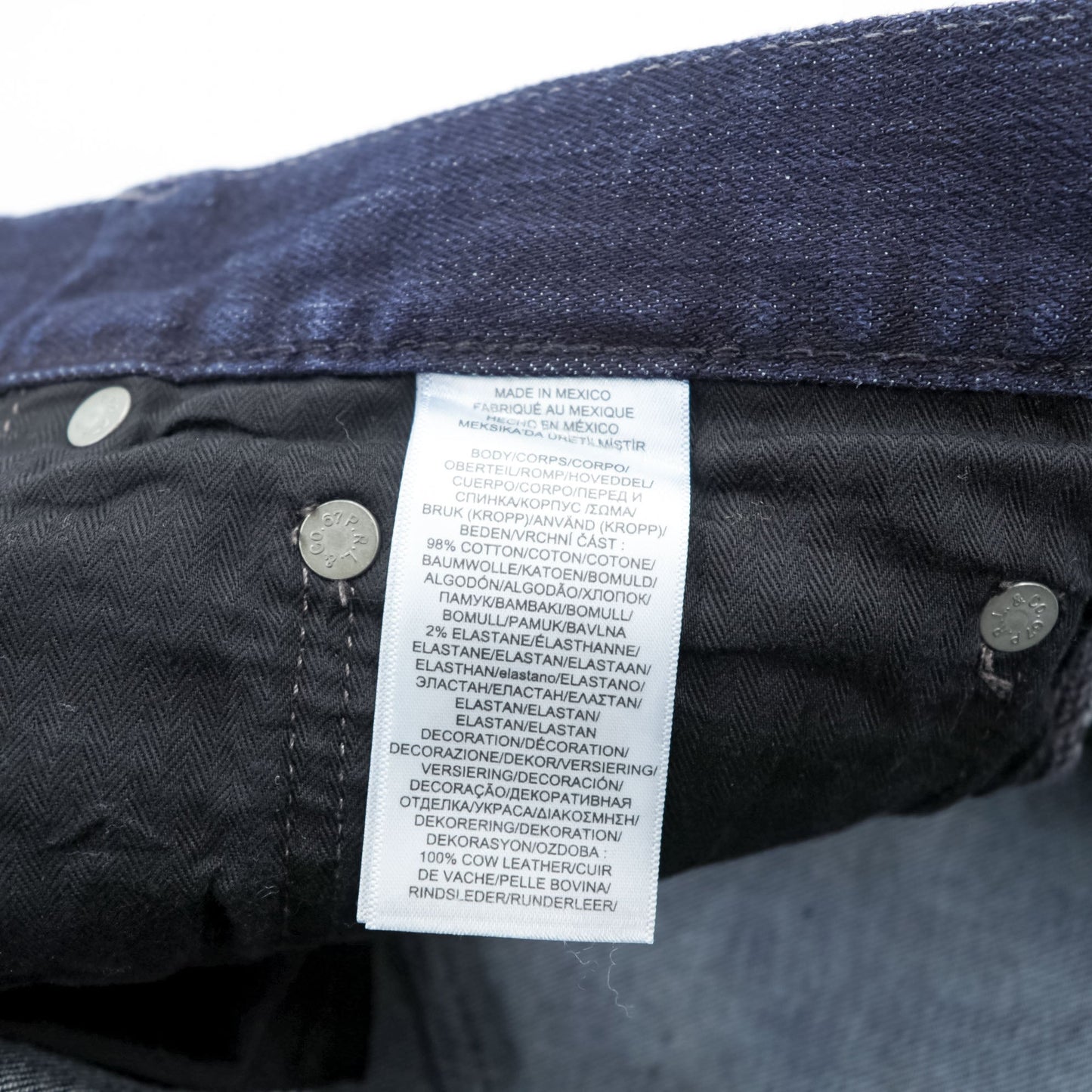 Polo Ralph Lauren デニムパンツ ジーンズ M ストレッチ インディゴ ネイビー 濃紺 スリム ストレート レザーパッチ THE VARICK SLIM STRAIGHT