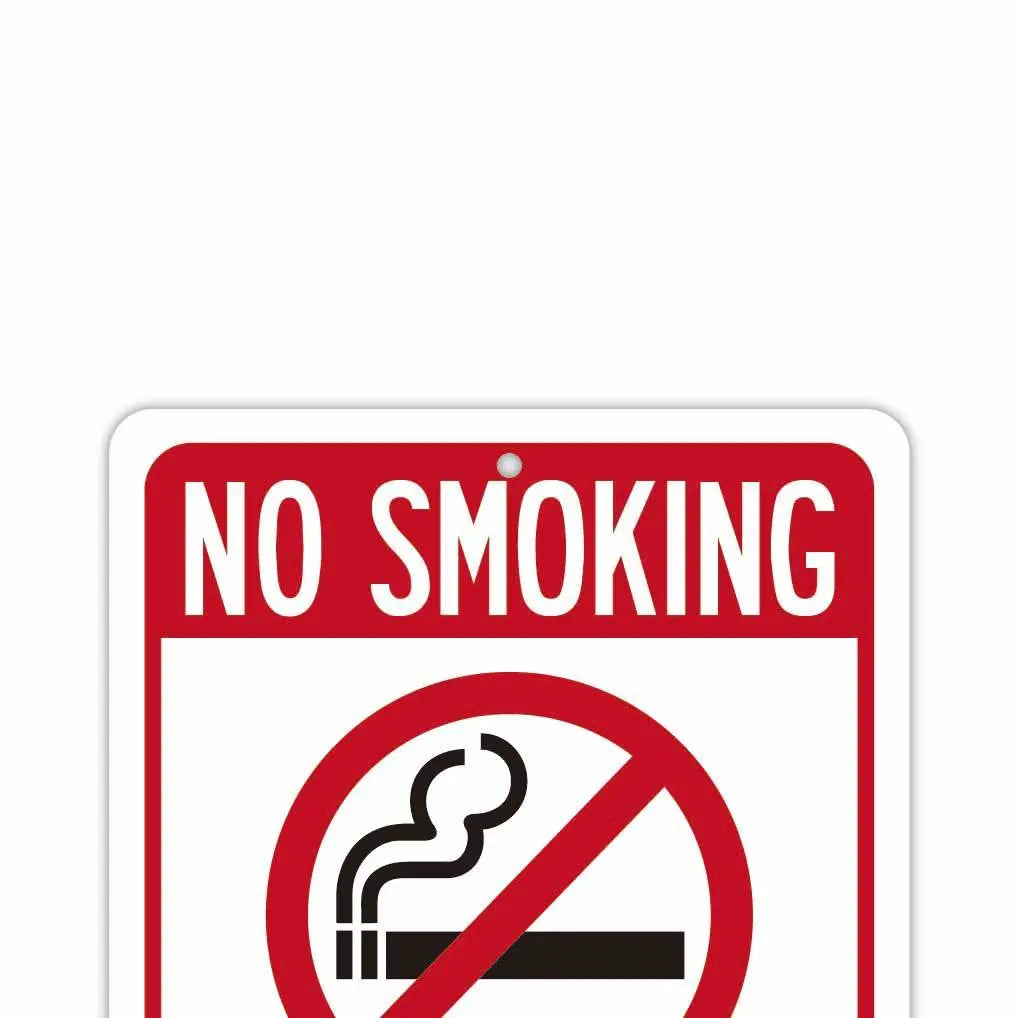 [Rectangular Sign] No Smoking / No Smoke Unless You Are Burning / Original American-Made Sign (Approx. 20x30cm)