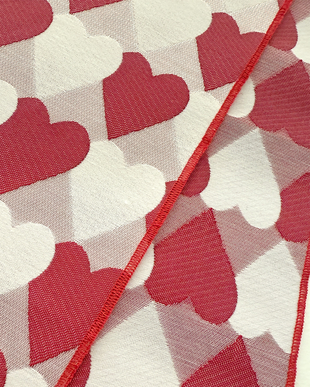 Heko Obi (Heko Obi) for Adults, Heart, Regimental, and Scale Pattern, Cute, Red, and Pink