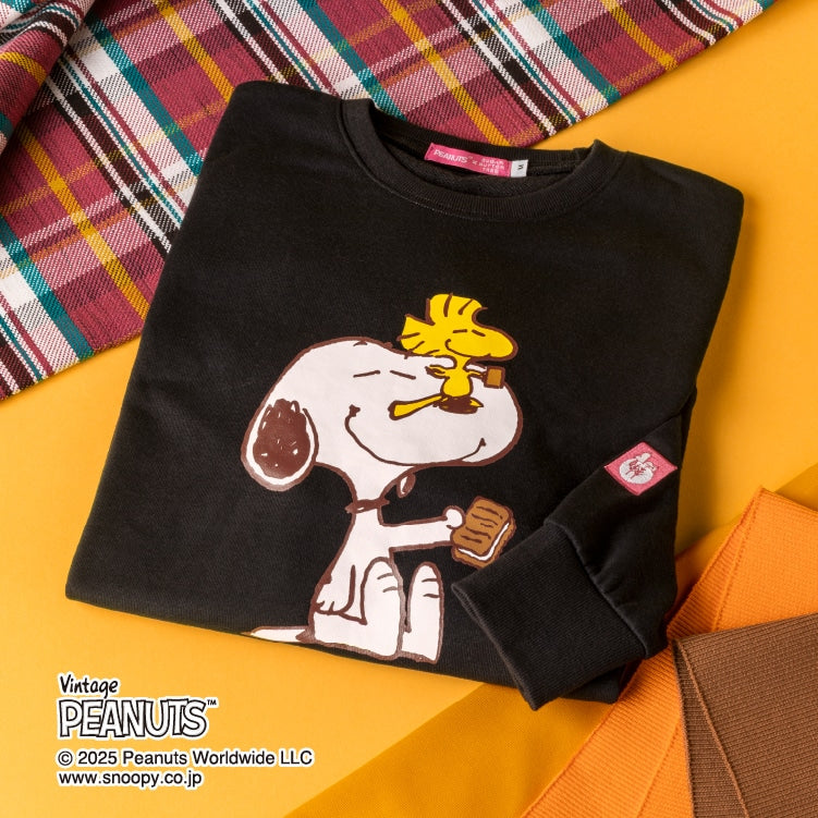 シュガーバターの木×PEANUTS 聯名款 休閒長袖T恤 S號