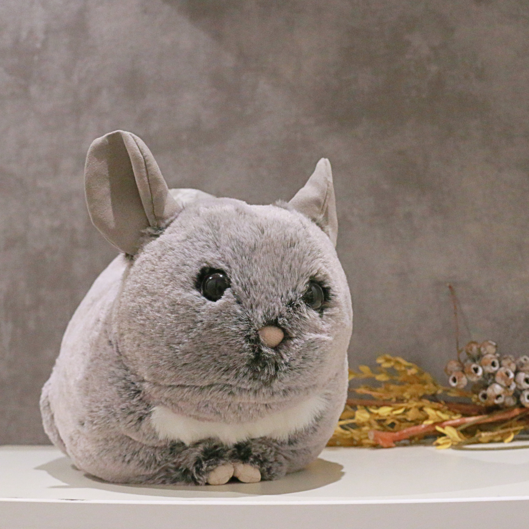 チンチラのふわもこティッシュケース（スタンダードグレー）＜予約販売＞【Nucleotide Nona】