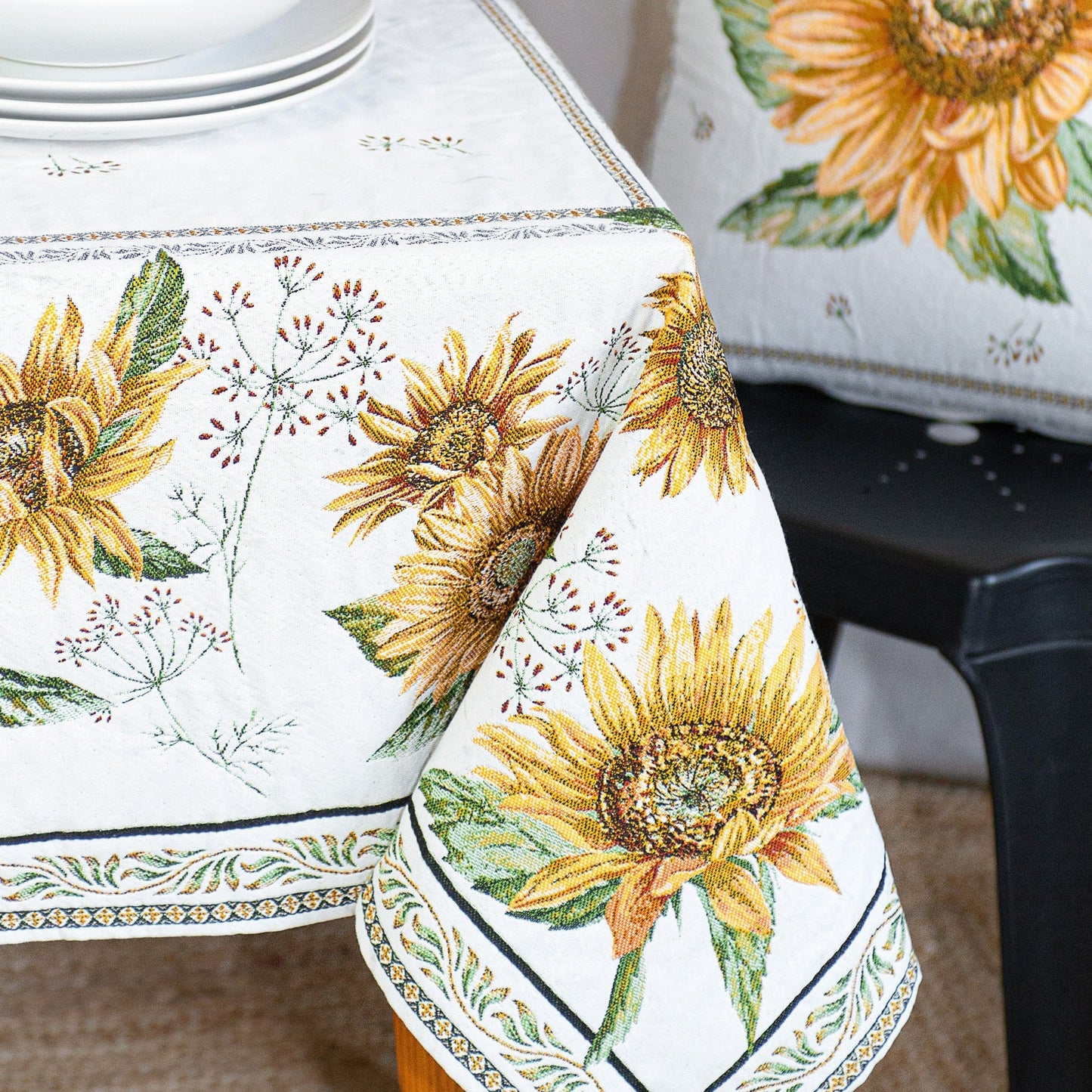 Sunflower Jacquard Tablecloth 250