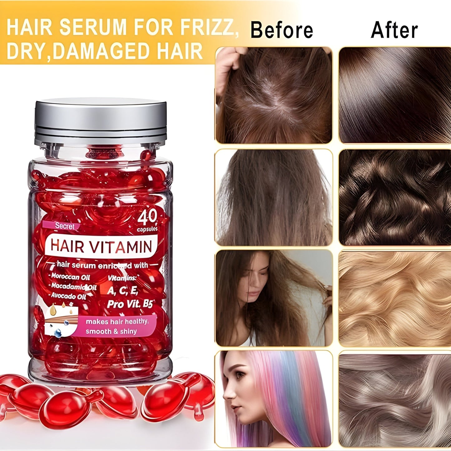 PureGlow Hair Elixir - Complete Inside-Out Hair Care
