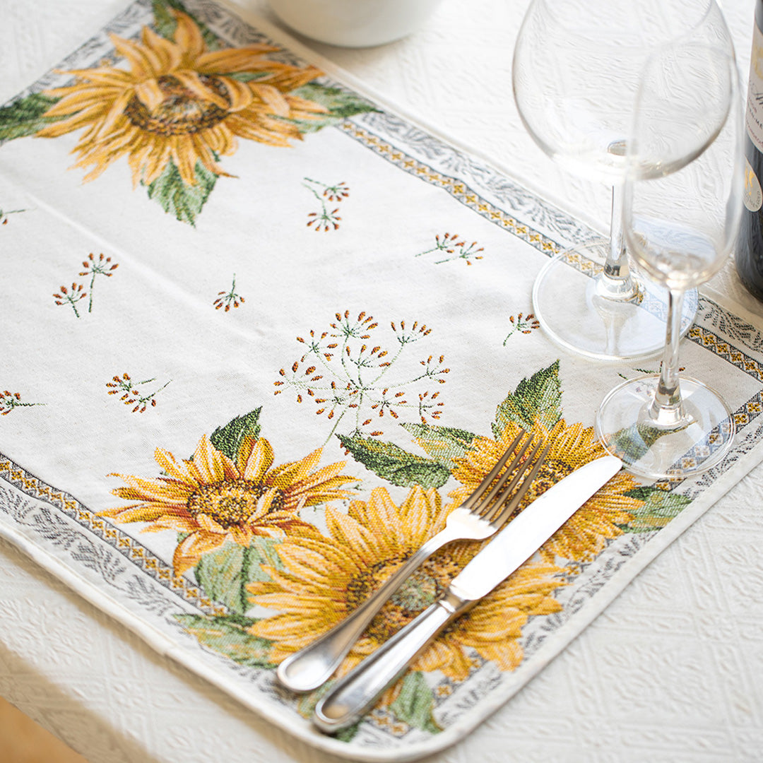 Sunflower Placemat White