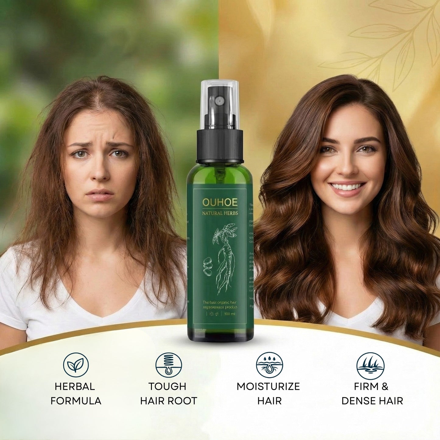 Ouhoe Ginseng Scalp-Care Oil | Biotin Scalp Conditioning | 100ml