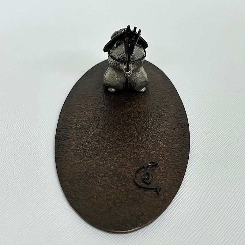 【金属アート】祝迫 芳郎（Yoshiro IWAISAKO）「窮鼠の陣 〜陣笠〜 狼煙」