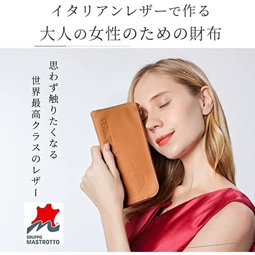 【訳アリB級品】[スヌーピー/SNOOPY]イタリアンレザー 極薄 L字長財布(ベージュ)