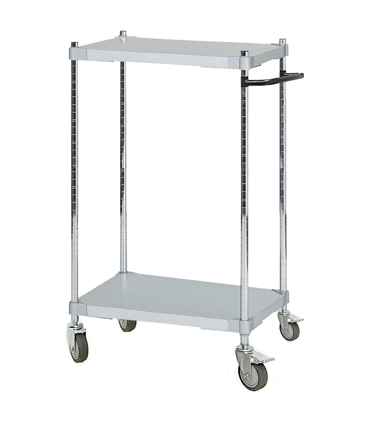 PROFACE Galvanized Wagon with Handle, 2 Tiers, Height 105cm, Depth 46cm, Width 60cm