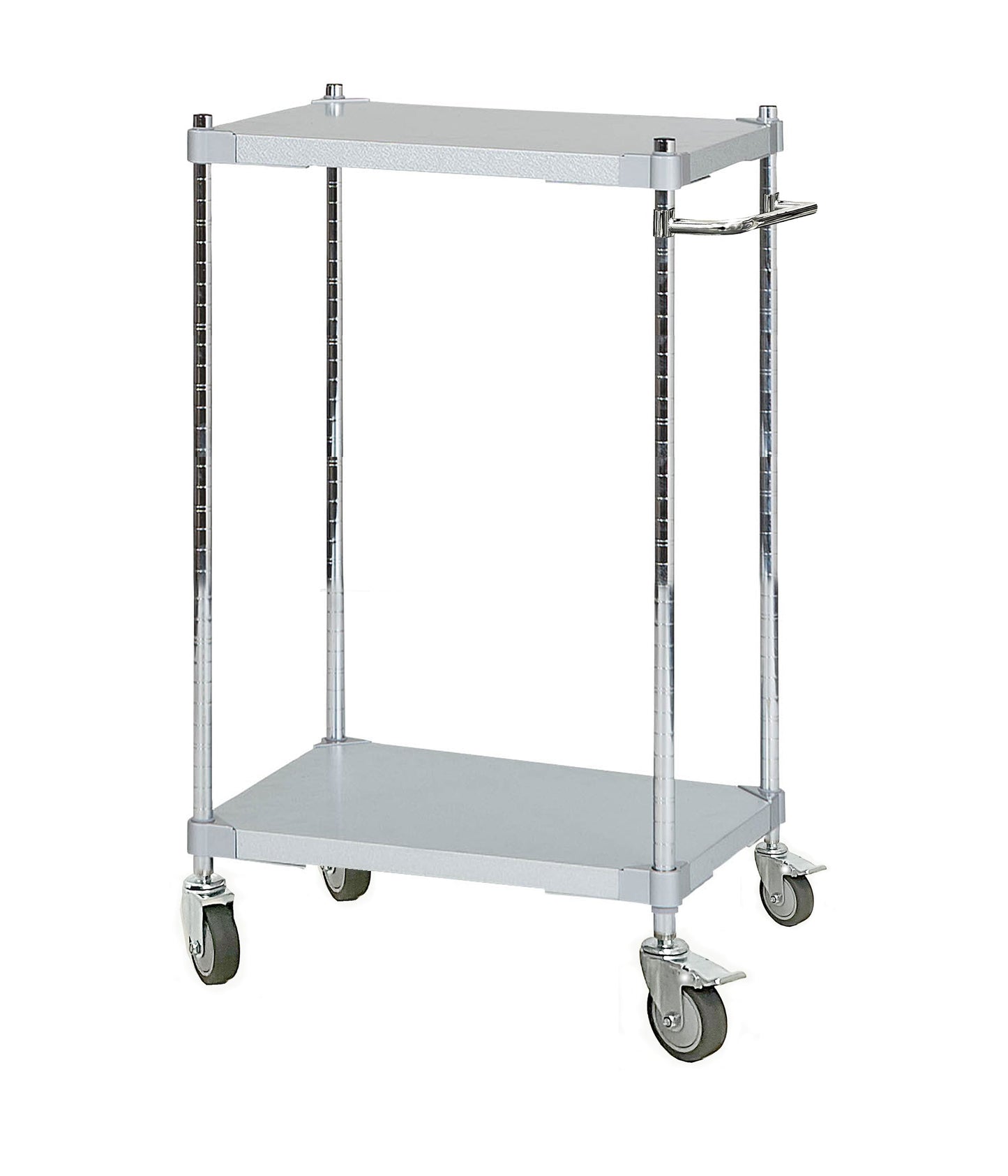 PROFACE Galvanized Wagon with Handle, 2 Tiers, Height 105cm, Depth 46cm, Width 60cm