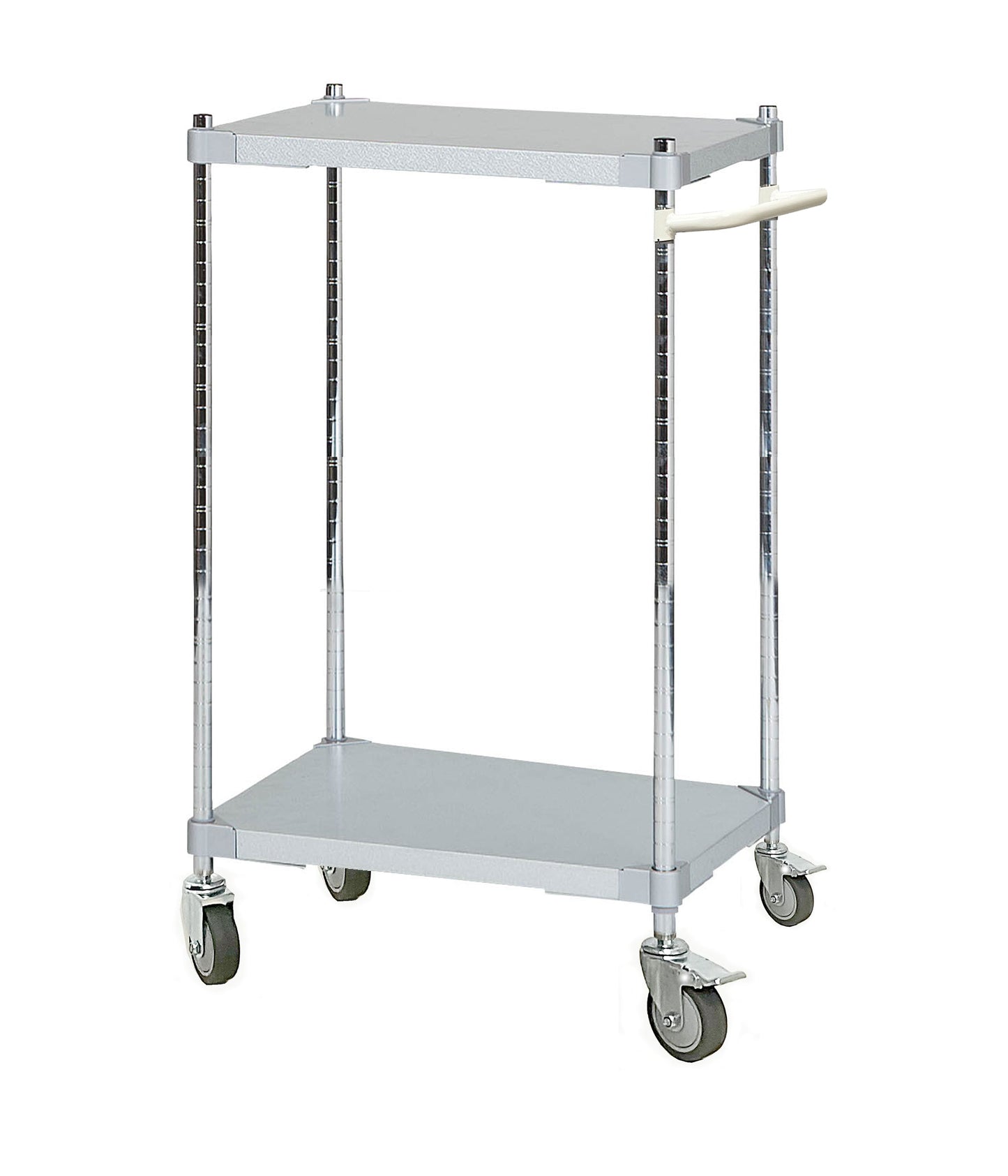 PROFACE Galvanized Wagon with Handle, 2 Tiers, Height 105cm, Depth 46cm, Width 60cm