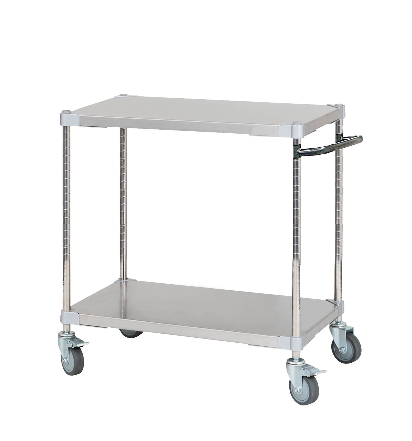 PROFACE SUS304 Stainless Steel Wagon with Handle, 60cm Wide, 46cm Deep, 85cm High, 2 Tiers, TSSW2-46607