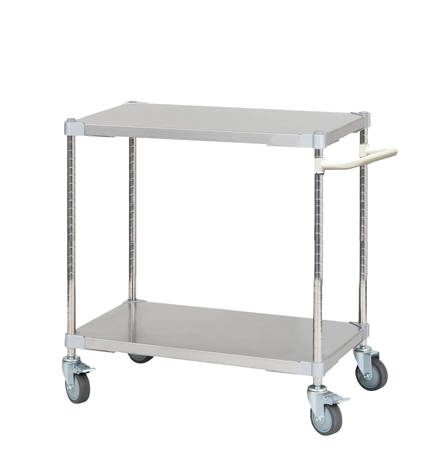 PROFACE SUS304 Stainless Steel Wagon with Handle, 60cm Wide, 46cm Deep, 85cm High, 2 Tiers, TSSW2-46607