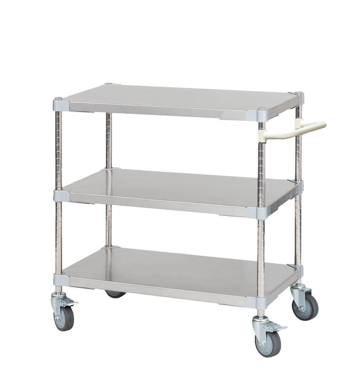 PROFACE SUS304 Stainless Steel Wagon with Handle, 76cm Wide, 46cm Deep, 85cm High, 3 Tiers, TSSW3-46767