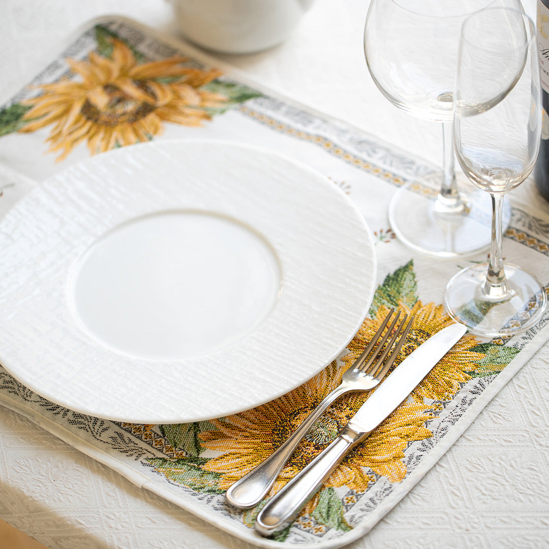 Sunflower Placemat White