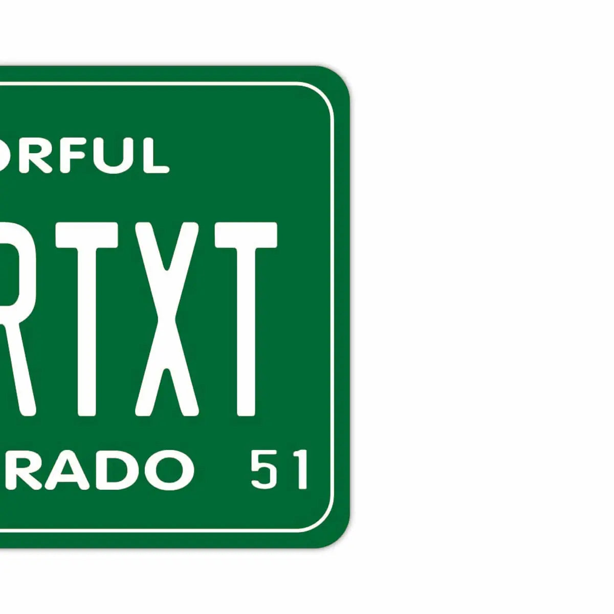 [Mirror Tag] Colorado 51/Original American License Plate Air Freshener