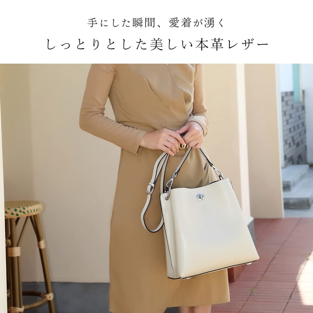 [スヌーピー/SNOOPY]3WAYレザーハンドバッグ(ベージュ)