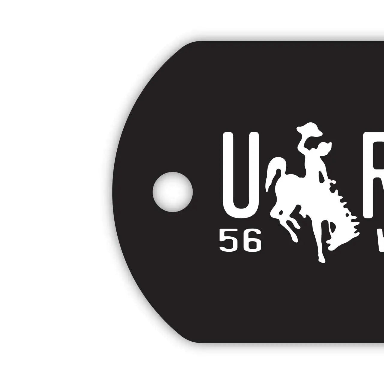 [Dog Tag] Wyoming 56/Original American License Plate-Shaped Personalized Keychain