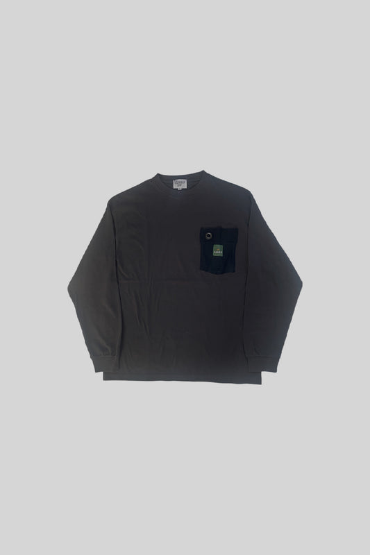 "REMIX" POCKET L/S TEE (SUMI)
