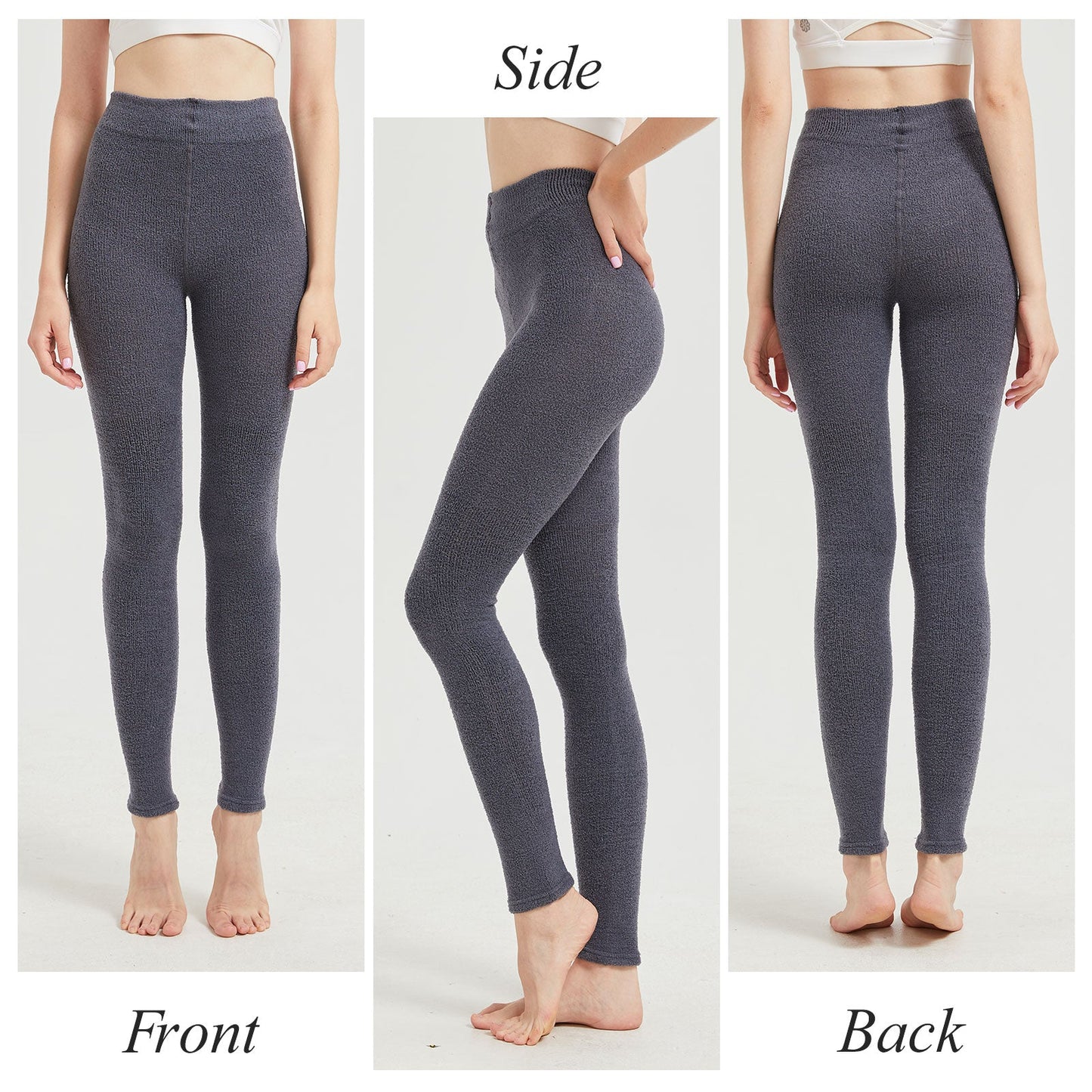 Fluffy compression leggings