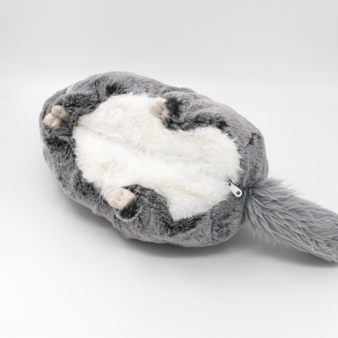 チンチラのふわもこティッシュケース（スタンダードグレー）＜予約販売＞【Nucleotide Nona】
