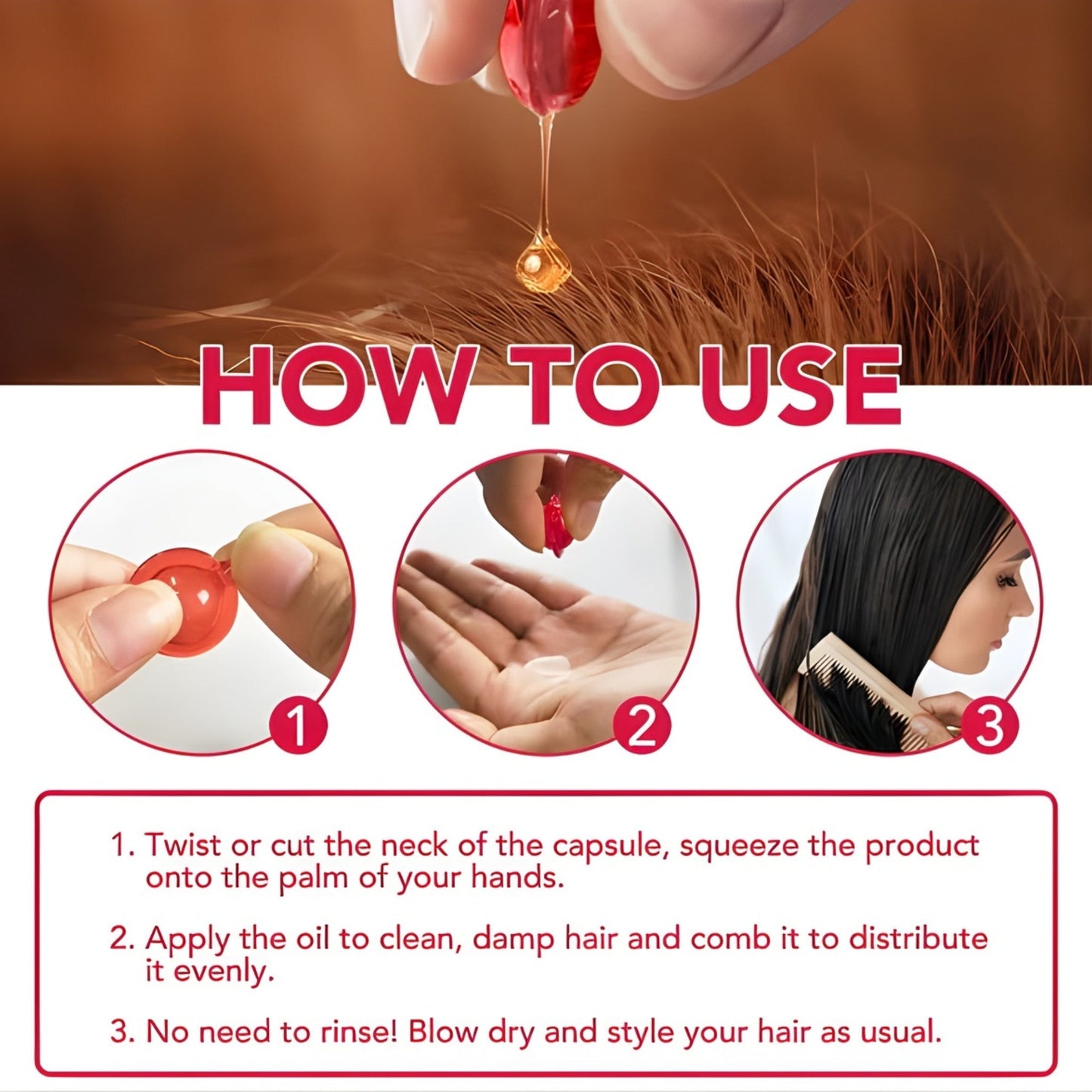 PureGlow Hair Elixir - Complete Inside-Out Hair Care