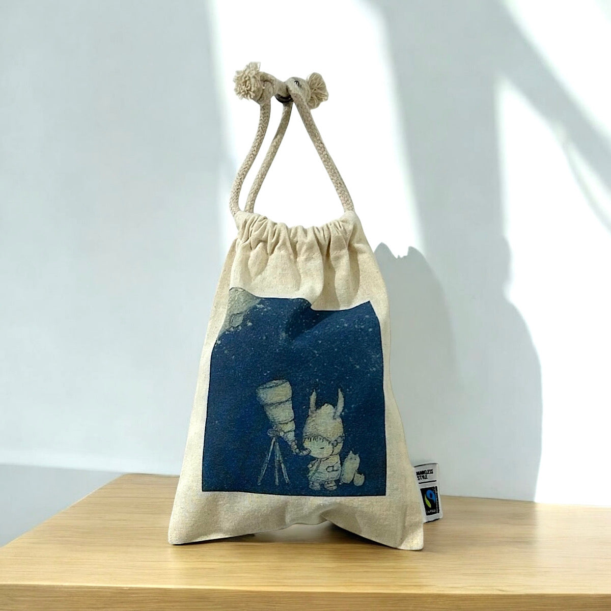 【アートグッズ】前田 勝弘（Katsuhiro MAEDA）「オリジナルデザイン巾着（望遠鏡）」