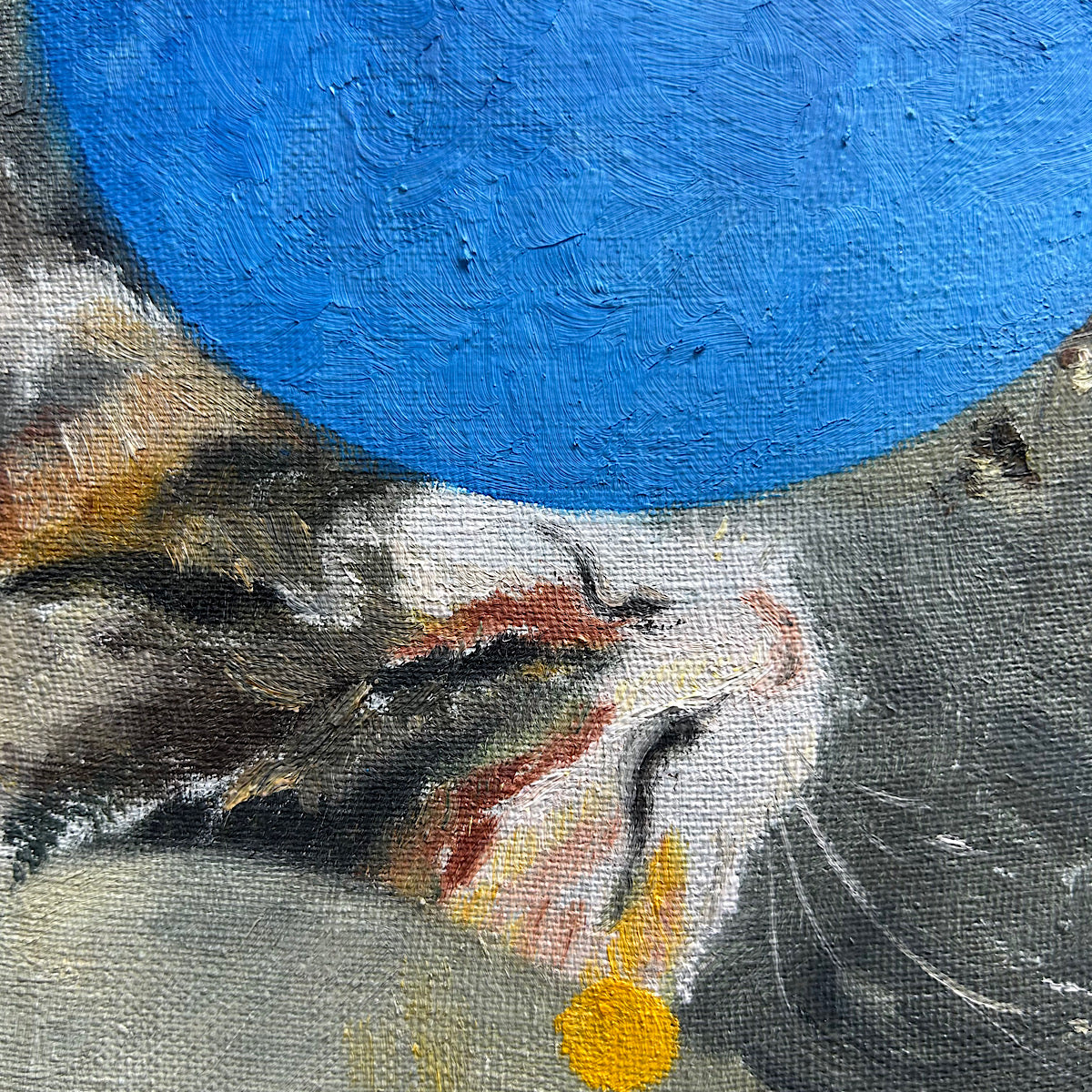 【絵画】井上 暁登（Akito INOUE）「猫は瞑想するか」