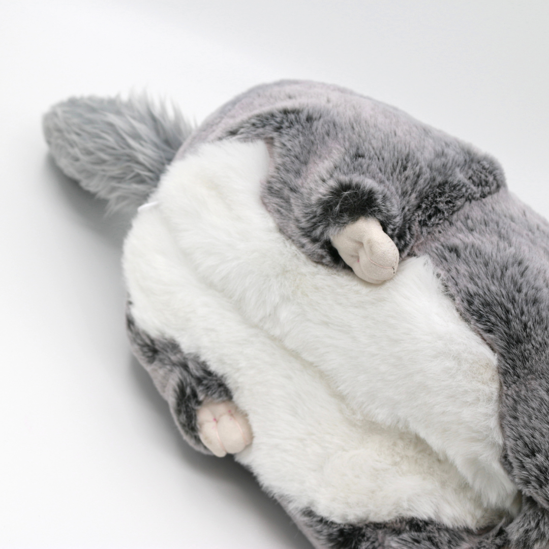 チンチラのふわもこティッシュケース（スタンダードグレー）＜予約販売＞【Nucleotide Nona】