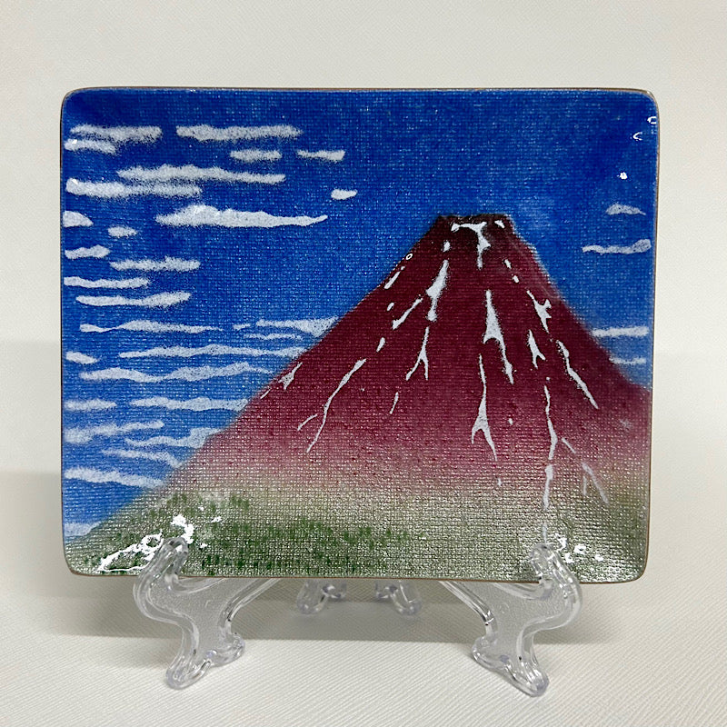 【七宝焼き】創作七宝 124-12 「飾皿 43 富嶽」