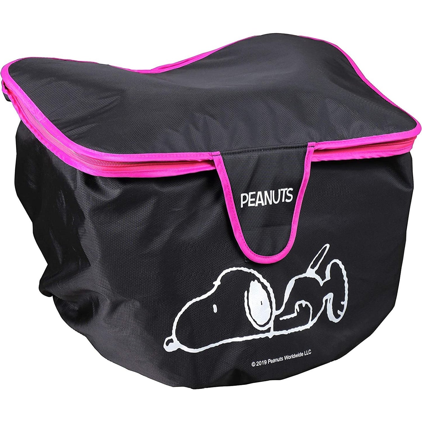 [スヌーピー/SNOOPY]防水自転車前カゴカバー(cyclebag-BLACK)