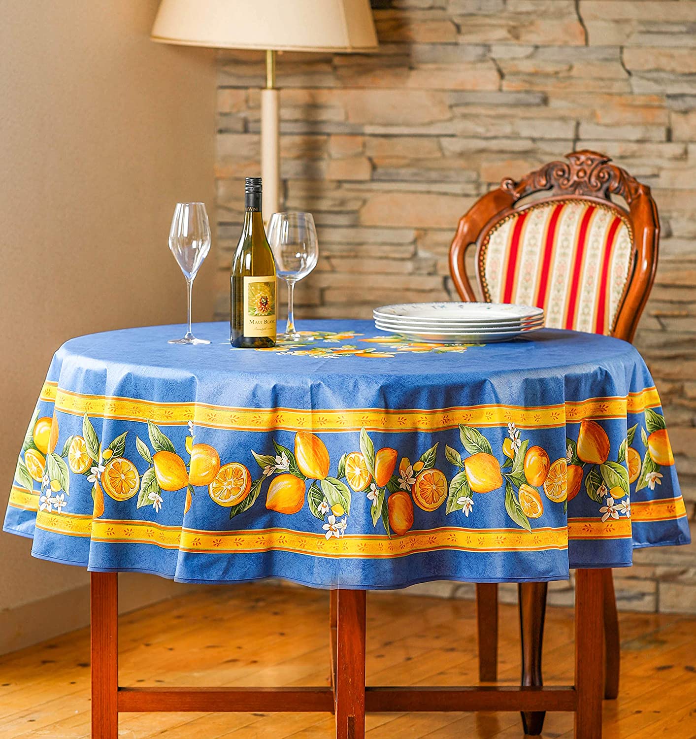 Lemon Tablecloth 180 (Water-repellent)