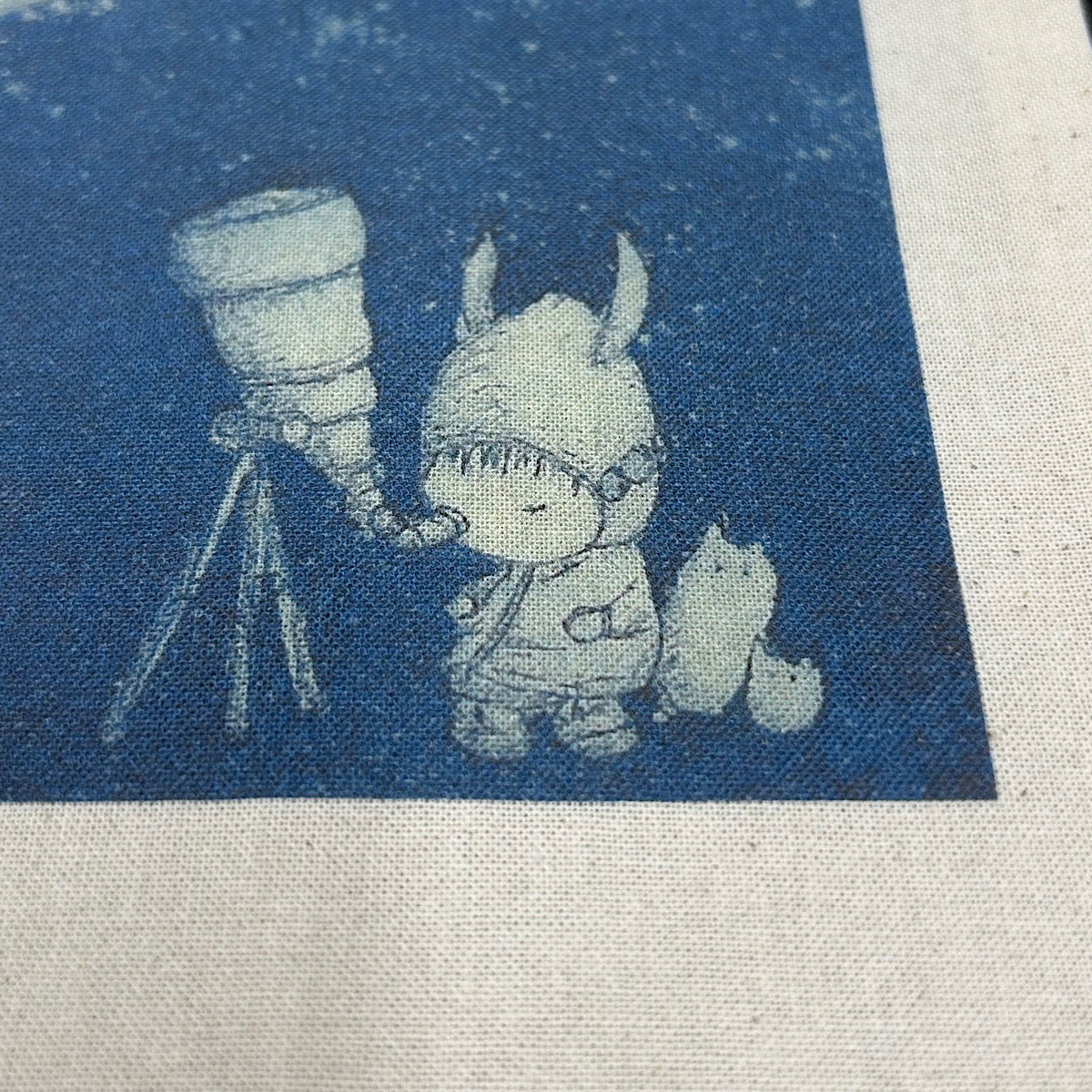 【アートグッズ】前田 勝弘（Katsuhiro MAEDA）「オリジナルデザイン巾着（望遠鏡）」