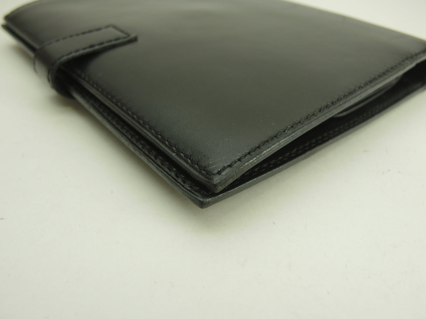 エルメス 2折財布 Boxカーフ黒 ゴールドカデナ金具 コンパクトウォレット@〇Y