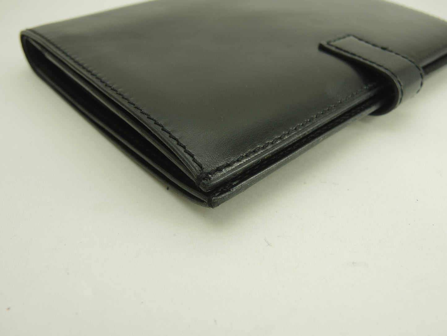 エルメス 2折財布 Boxカーフ黒 ゴールドカデナ金具 コンパクトウォレット@〇Y