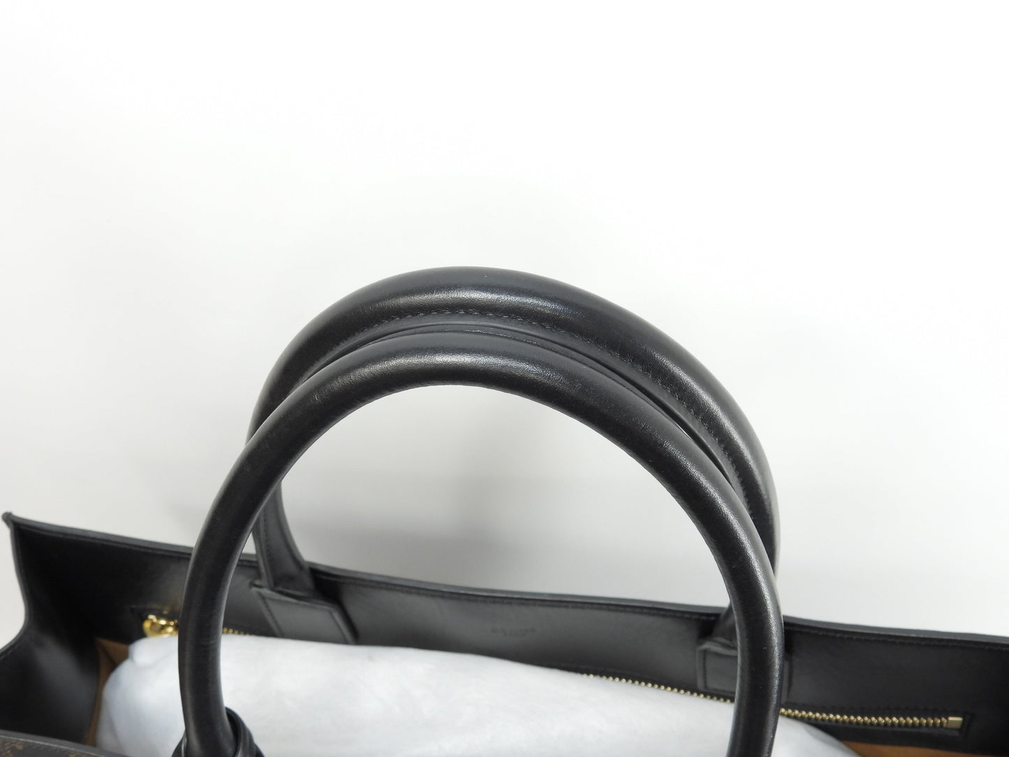 セリーヌ バーティカルカバラージ トリオンフ 黒黒 トートバッグ 美品@F-SL-3129