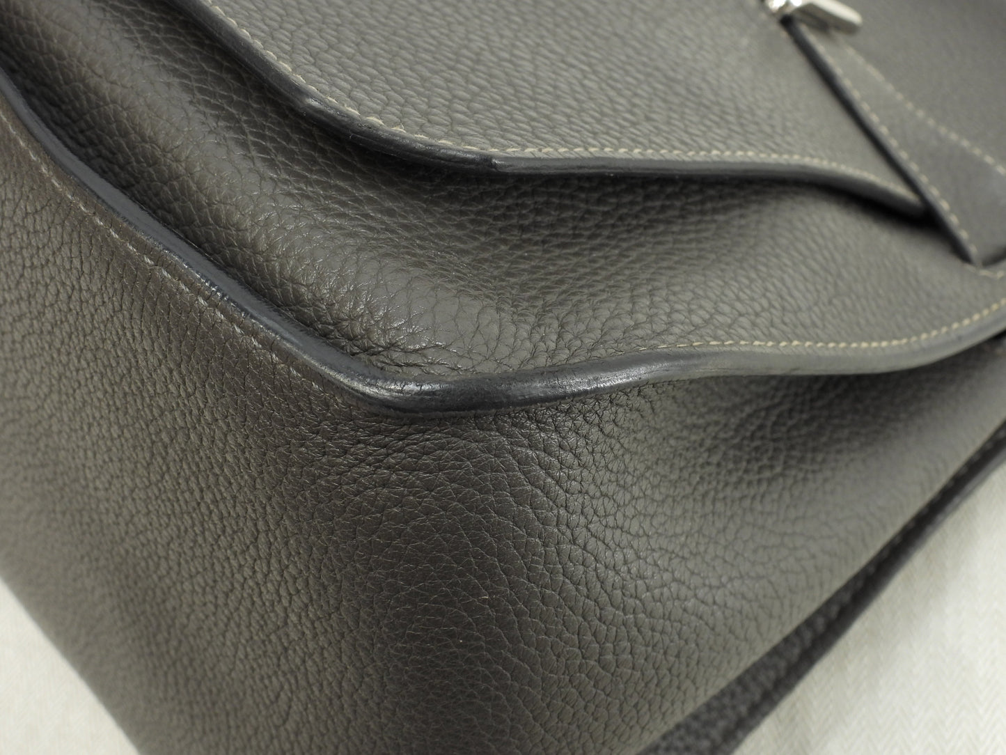 エルメス ジプシエール34 トゴレザー エタン 斜め掛けショルダーバッグ 美品@□M
