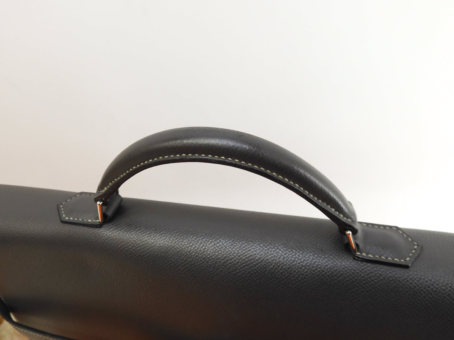 エルメス ケリーデペッシュ38 エプソン/エタン シルバー金具 ブリーフケース@□I