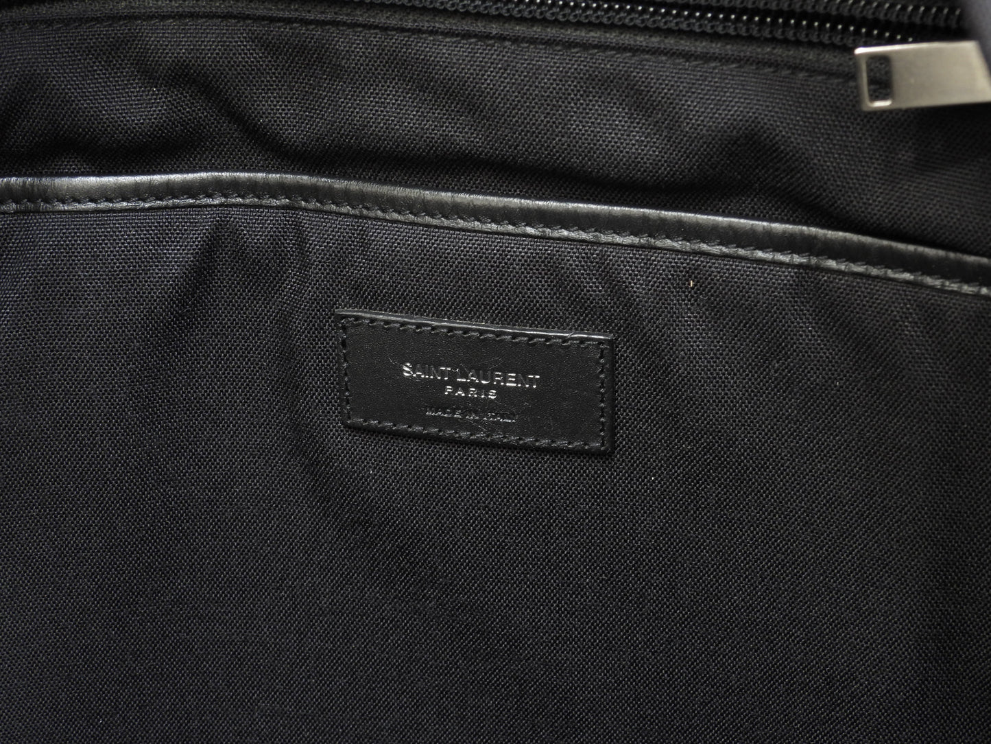 サンローラン バックパック スター ナイロン革黒 リュックサックバッグ 美品@ 3