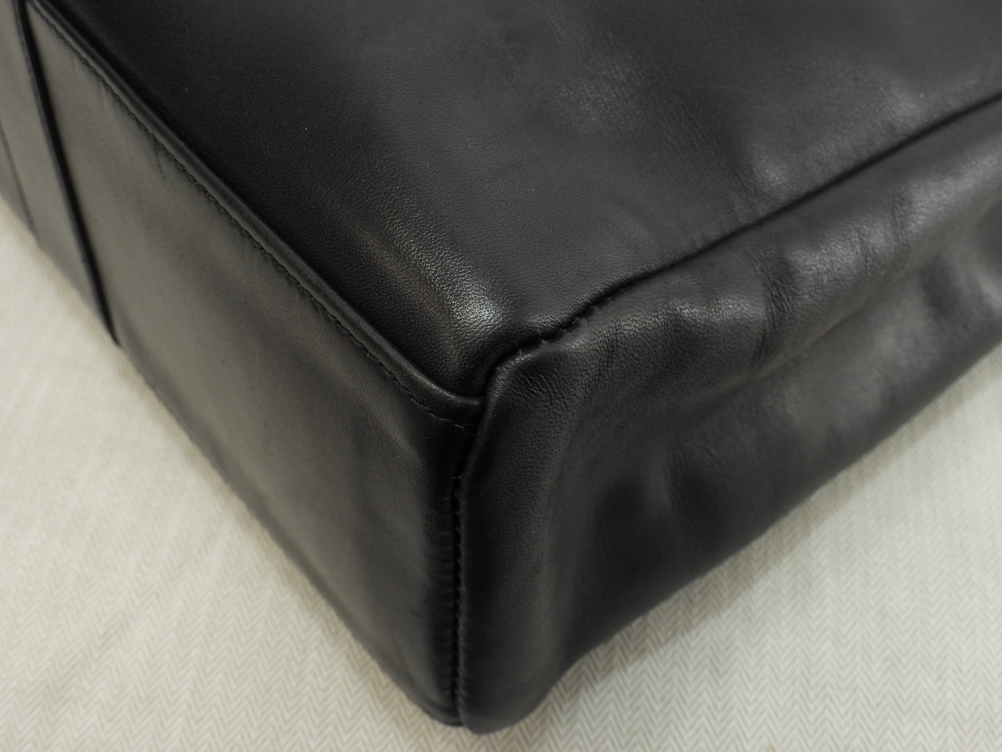 エルメス トートMM フールトゥ フルレザー黒 ハンドバッグ トートバッグ 美品@□E 15