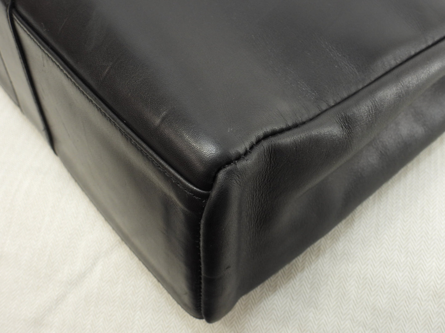 エルメス トートMM フールトゥ フルレザー黒 ハンドバッグ トートバッグ 美品@□E 15