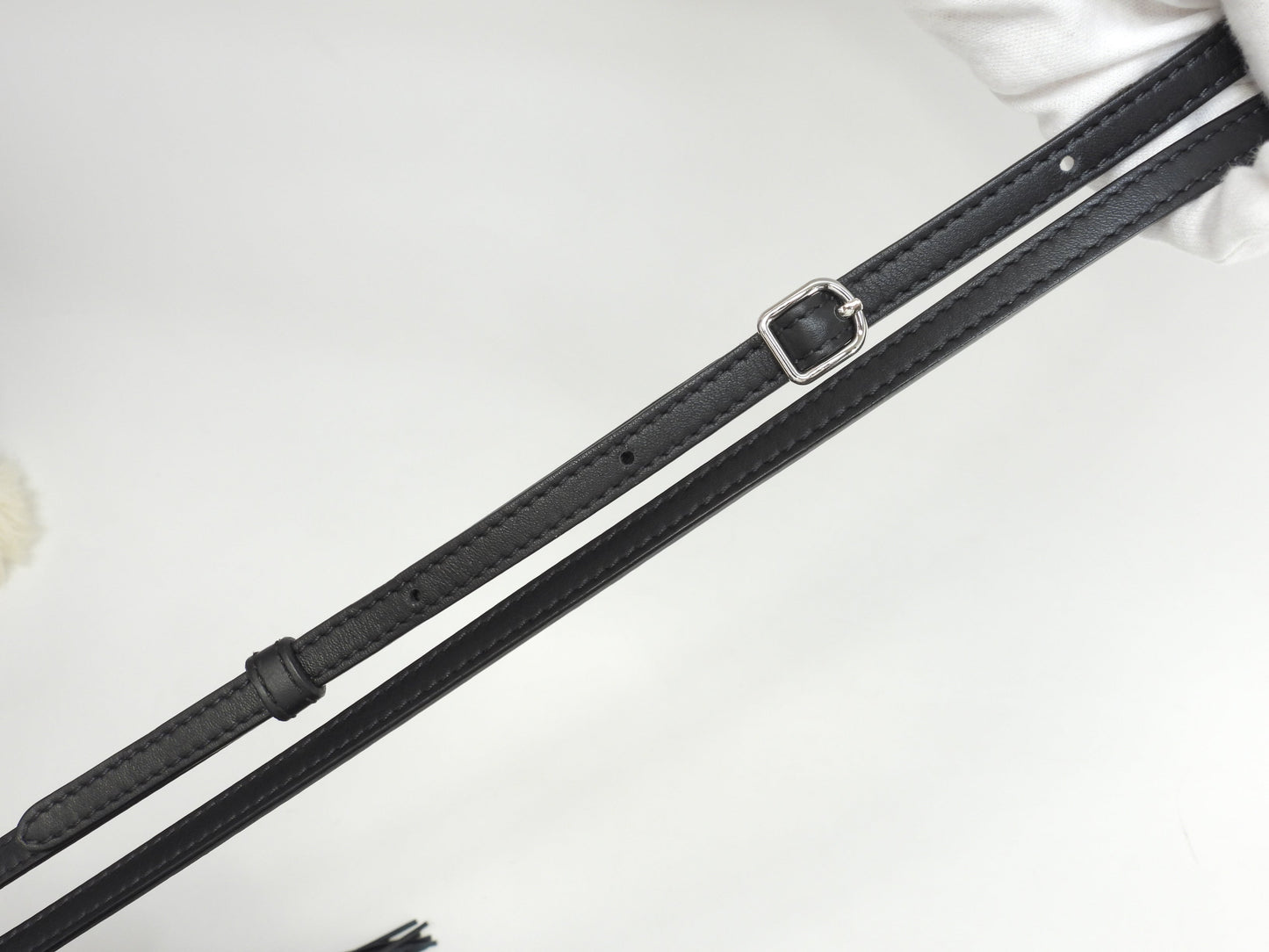 J&Mdavidson カーニバルミニ フリンジ レザー黒 ポシェット 2Wayハンドバッグ 極美品@ 7