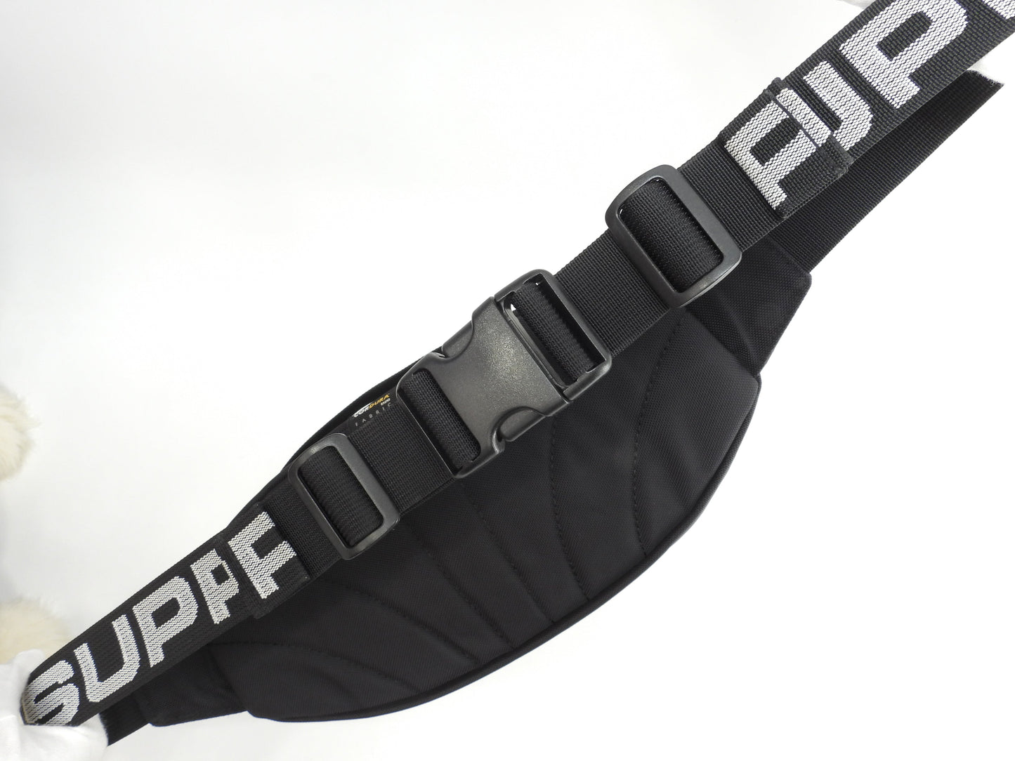 シュプリーム ボディバッグ Supremeロゴ ナイロン黒 バムバッグ ハンドバッグ 美品@ 6