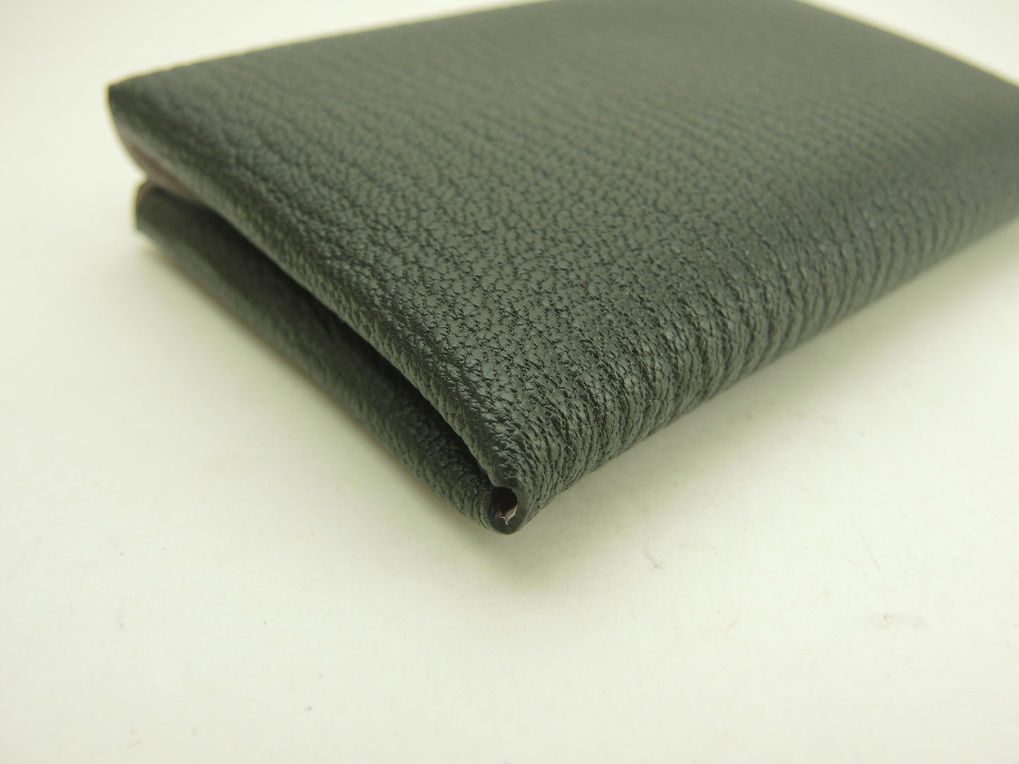 エルメス カルヴィデュオ ヴェルソ シェーブル濃灰ピンク ミニ財布 スモールウォレット 新品@W