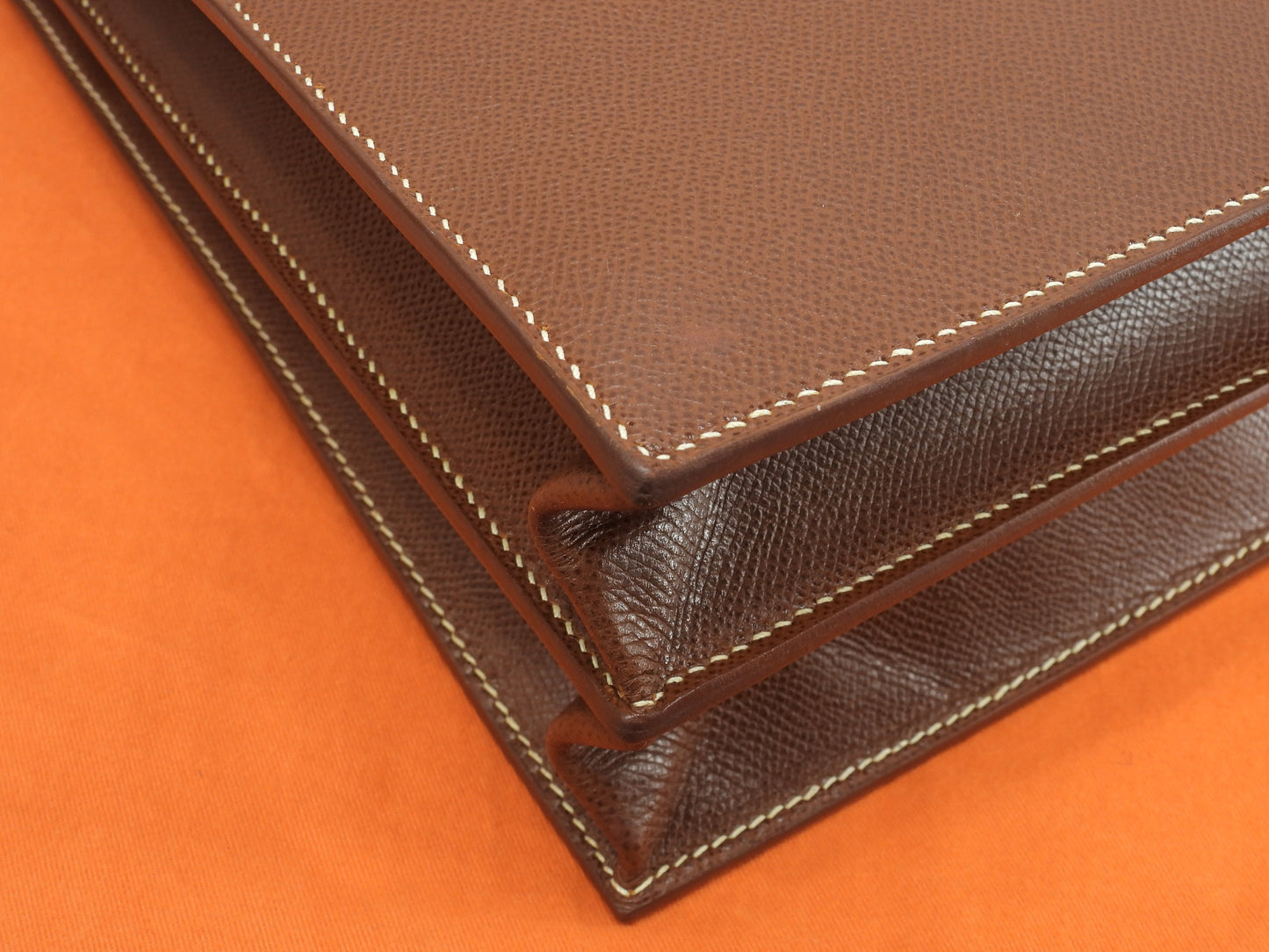 エルメス ケリーデペッシュ38 リセ/コニャック ゴールド金具 ブリーフケース@□F