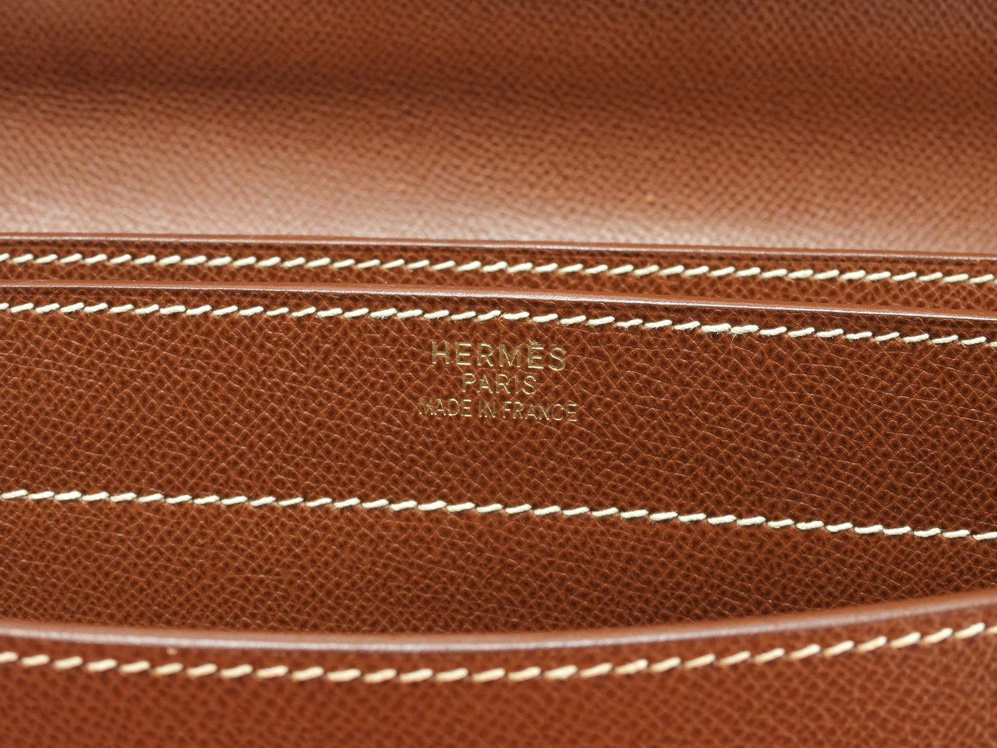 エルメス ケリーデペッシュ38 リセ/コニャック ゴールド金具 ブリーフケース@□F