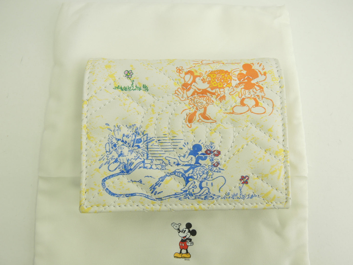 グッチ 2折財布 ミッキーマウス レザー白 ディズニーコラボ ミニウォレット 美品@ 13