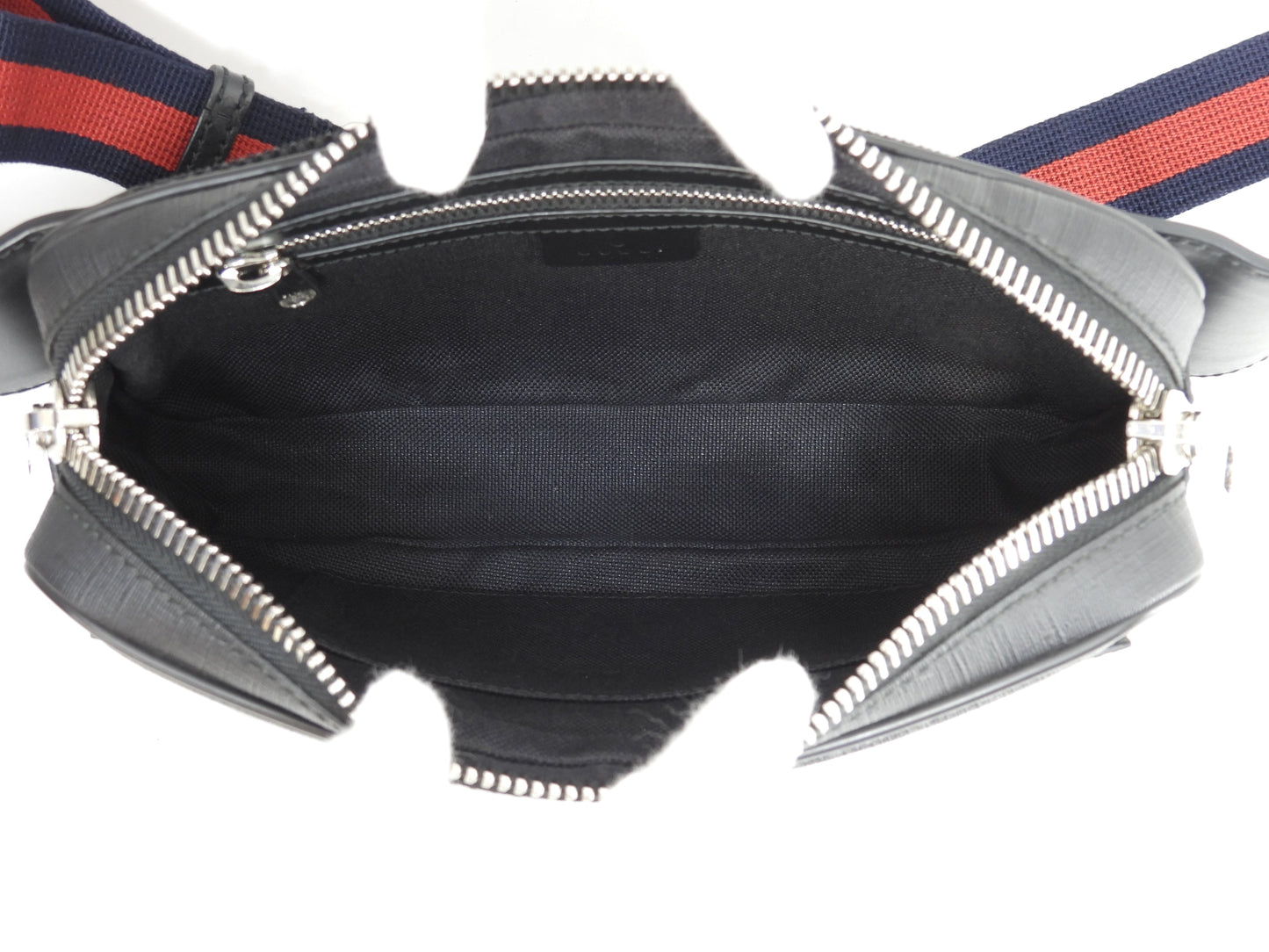 Gucci belt bag, WebGG Supreme Tiger Old Black body bag, waist bag, excellent condition @ 1