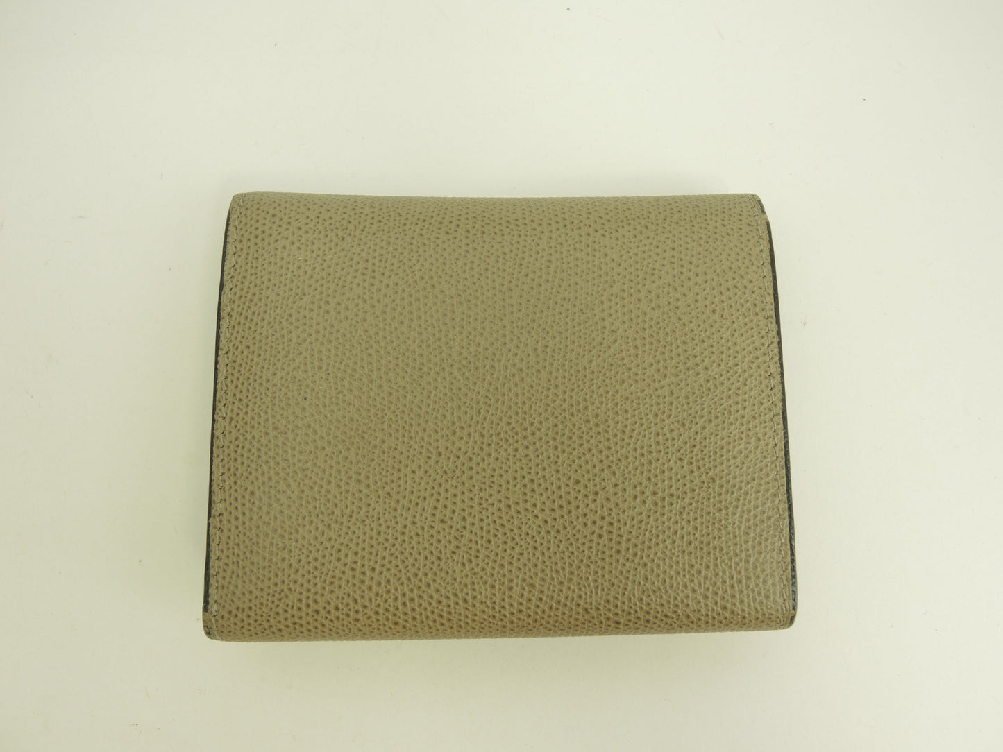 ヴァレクストラ 3折財布 イジィデ 型押レザー 灰 スモールウォレット 美品@ 2