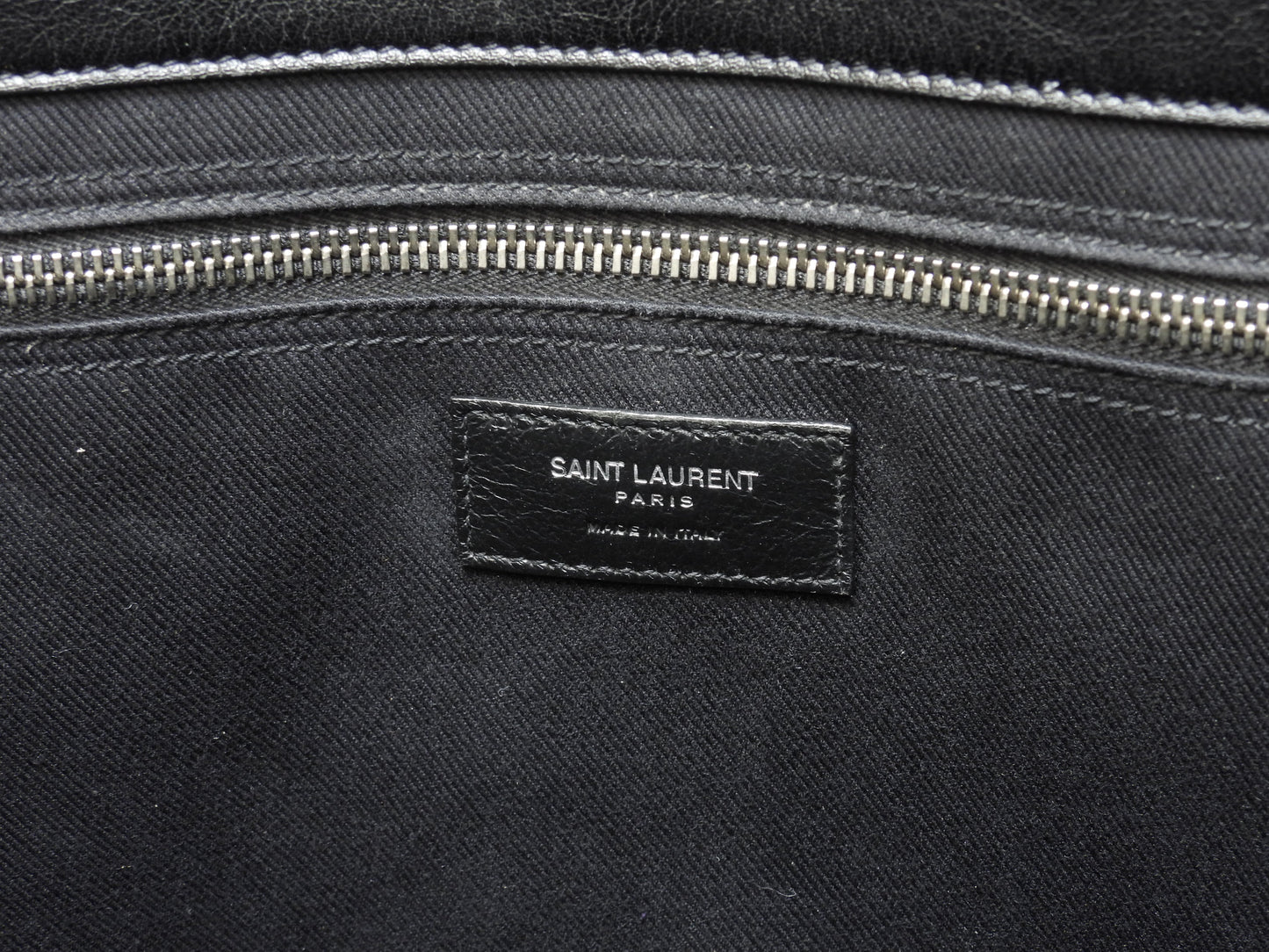 サンローラン トートバッグ リヴゴーシュ フルレザー黒 縦長メンズハンドバッグ YSL@GNR663970-0421